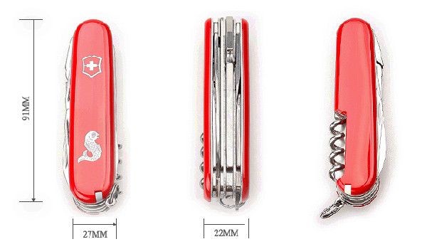 Швейцарский нож Victorinox Swiss Army Angler, красный 4001651 фото