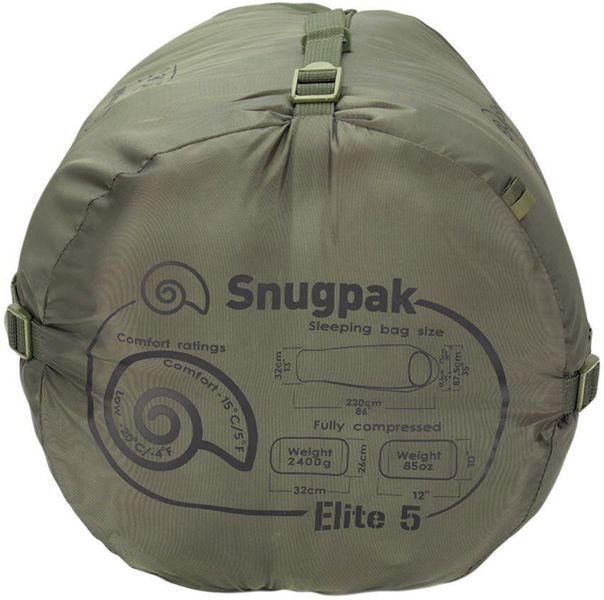 Зимовий спальник Snugpak Softie Elite 5 (Comfort -15 ° С/Extreme -20 ° C). Olive 1568.12.38 фото