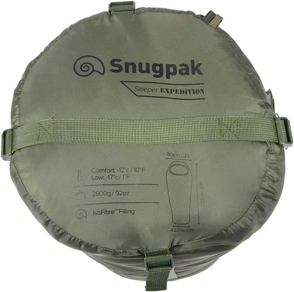 Спальный мешок зимний Snugpak Sleeper Expedition Olive (comf. - 12 °C/ extr. -17°C), ц:olive 1568.12.43 фото