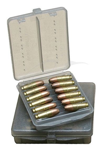 Коробка для патронів MTM кал. 45 ACP. Кількість - 18 шт. Колір - димчастий 1773.08.51 фото