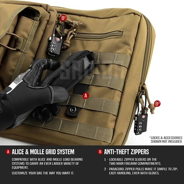 Чехол чемодан для оружия Savior Equipment 140 см American Classic FDE 6009156 фото